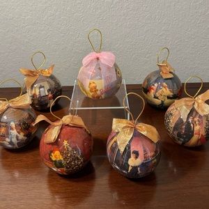 Barbie Vintage Matrix 1996 & 1997 Christmas Ball Ornaments